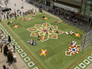 essen flying grass carpet placemaking